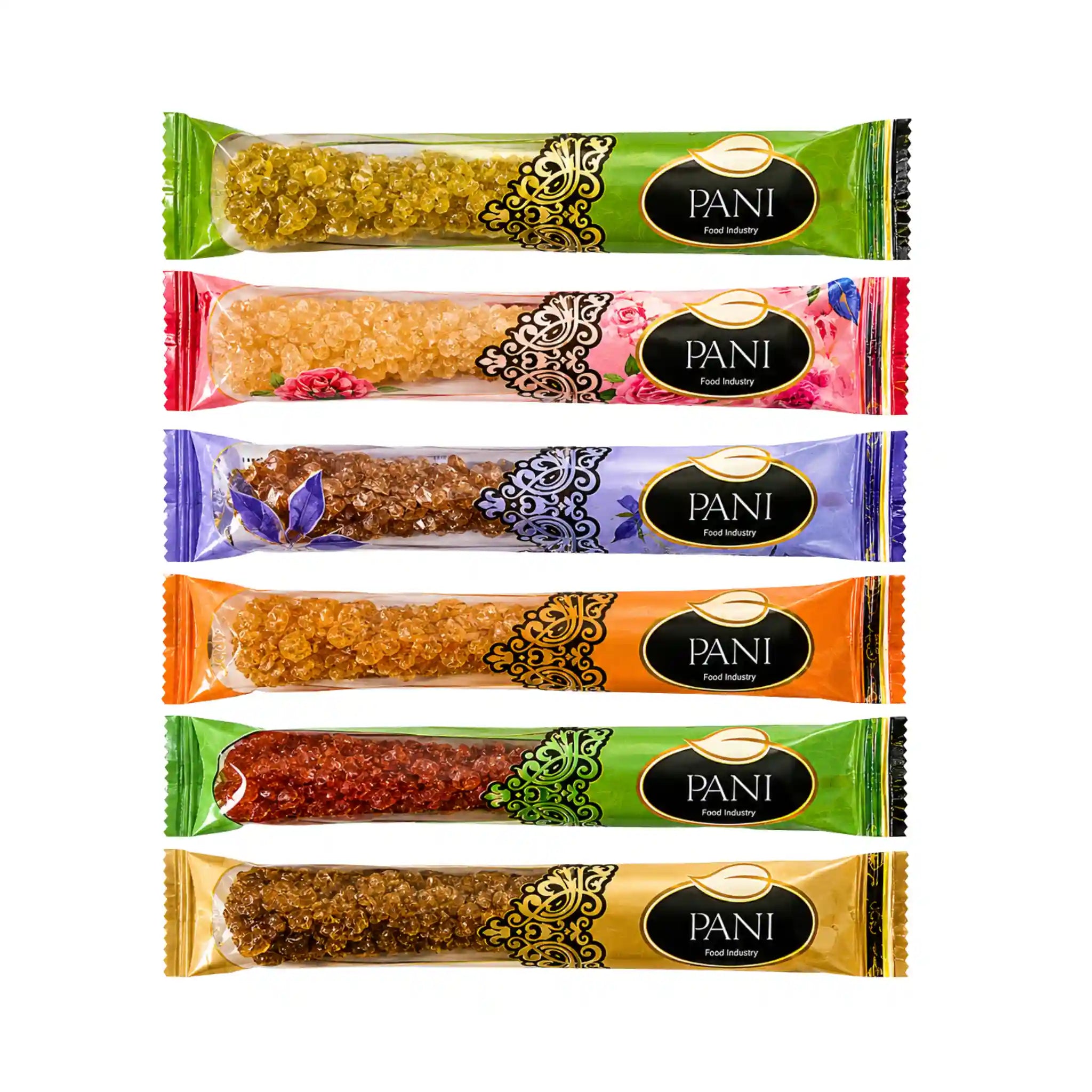 10 Pinnar Nabat Blandsmak PANI 200g | Iranskt Kristallsocker för Te