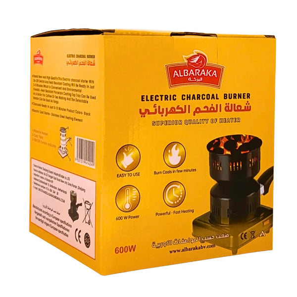 Albaraka Elektrisk Charcoal Burner – Snabb koltändare för vattenpipa & shisha