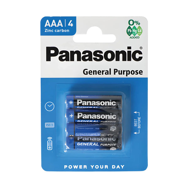 Battery PANASONIC Micro AAA 4pcs Pack