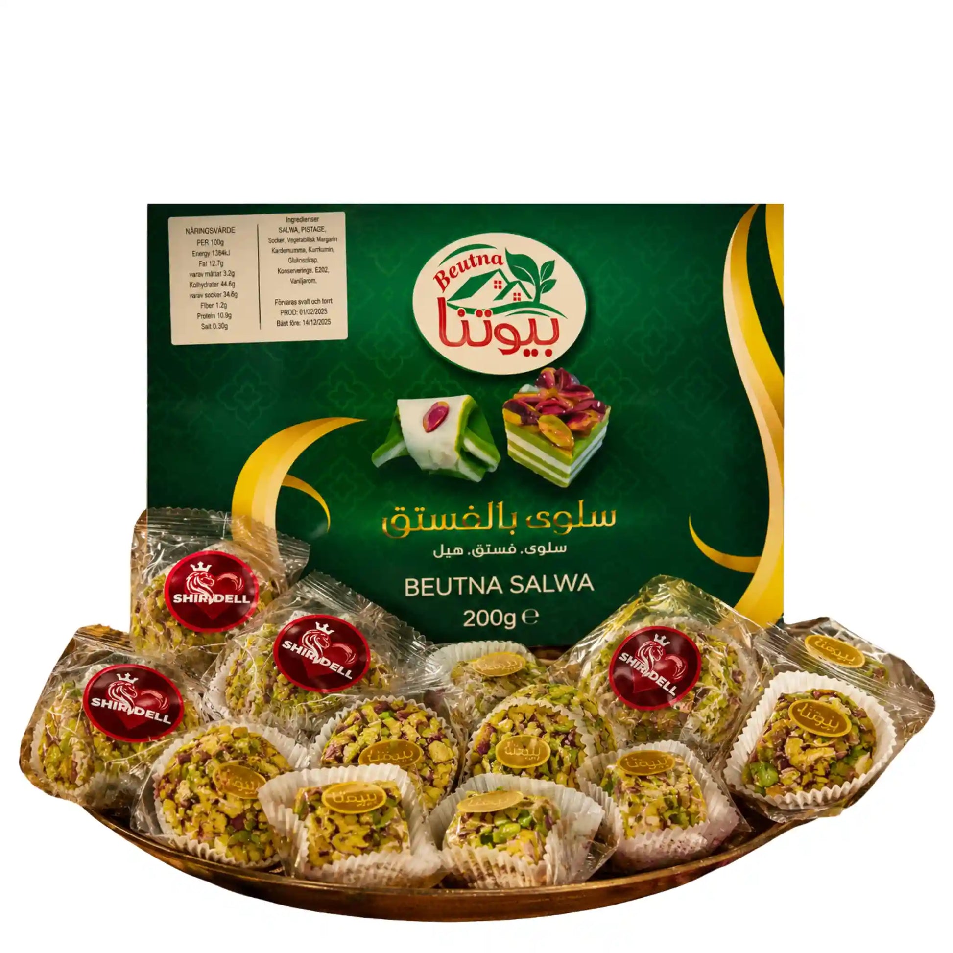 Assorterade mellanösternbakelser i grön Beutna Salwa-förpackning, 200 g