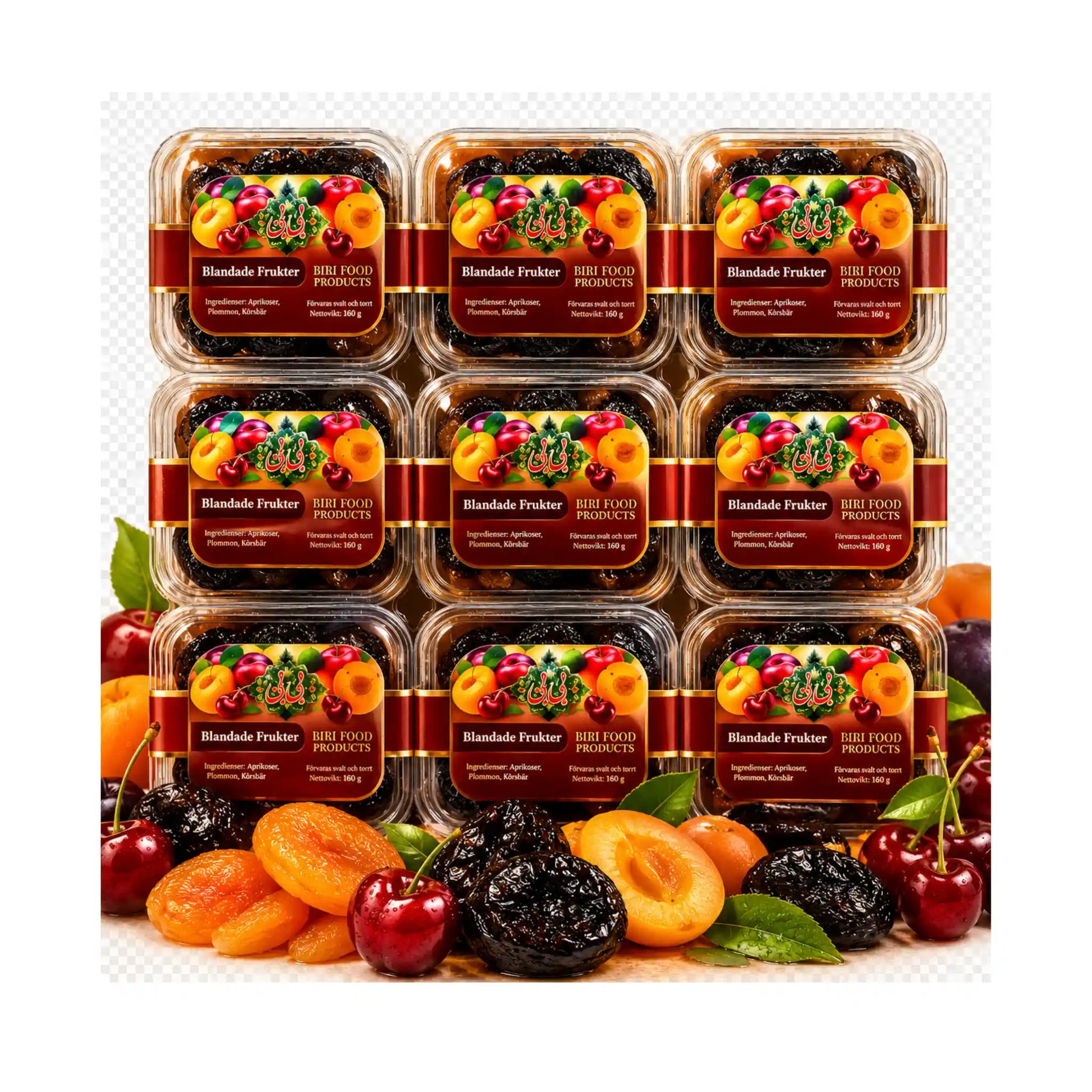 Bibis Lavashak Torshak Mix Frukter 150g, persiskt surt fruktläder med fruktbitar på Shirdell.se.