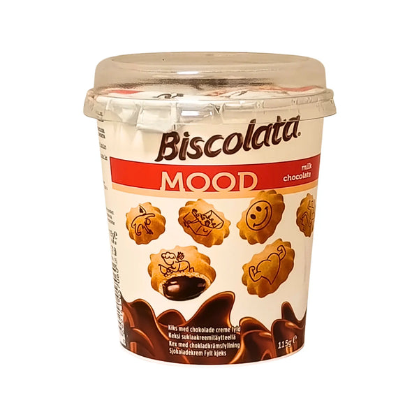 Moodkex Biscolata 115g – Krispiga Kex med Mjölkchokladfyllning