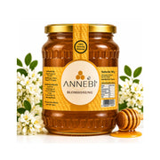Blomhonung ANNEBI i glasburk med guldfärgat lock, 500 g
