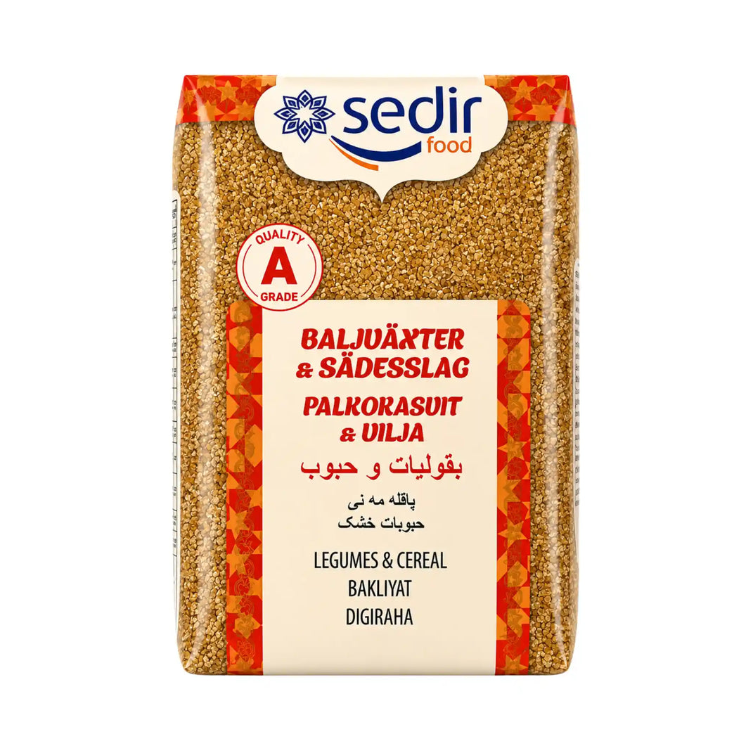 Bulgur Fin Brun Sedir 800g – Perfekt för Köttbullar & Vegetariska Rätter