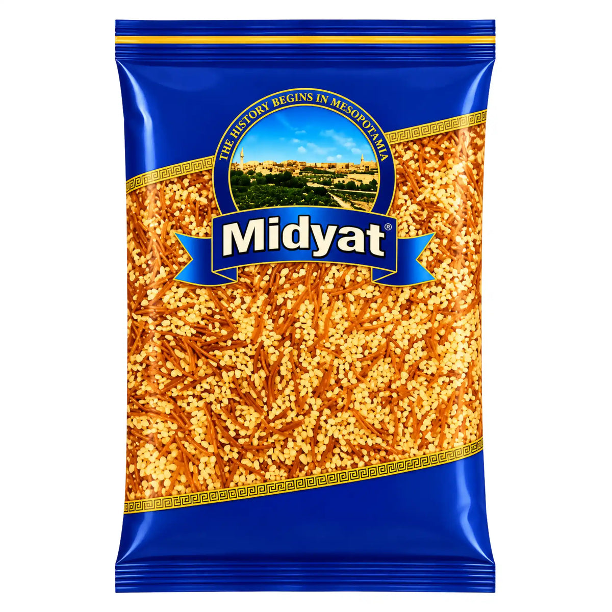 Vermicelli i blågul förpackning, Midyat bulgur sehriye, 700 g