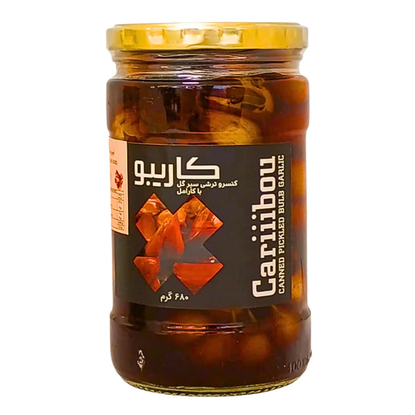 Cariibou Inlagd Vitlök Röd 680g – Smakrikt tillbehör