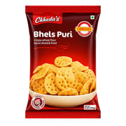Chheda's Bhel Puri 170g förpackning – krispig indisk snacksmix med puffat ris och sev