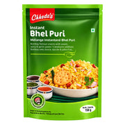Chheda's Instant Bhel Puri med Chutney 150g förpackning – indisk snacksmix med puffat ris och chutney