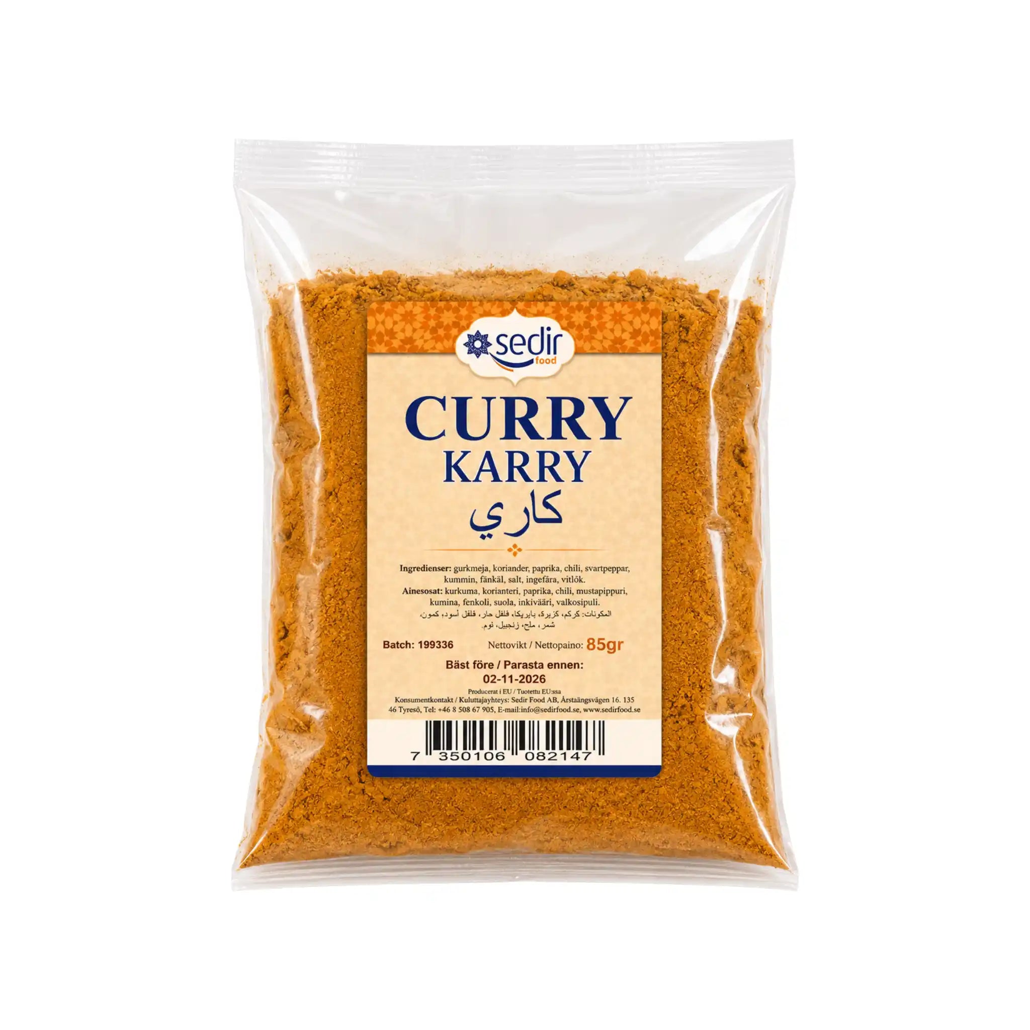 Curry Mild Påse Sedir 85g