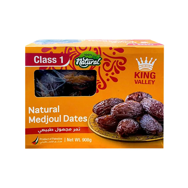 Medjooldadlar i orange förpackning, naturliga torkade dadlar 908g King Valley