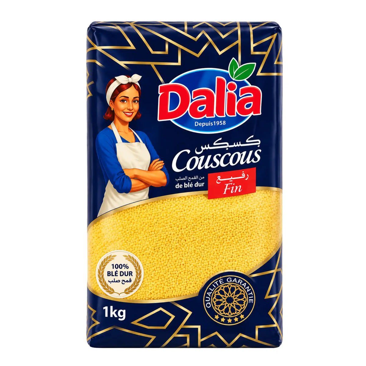 Dalia couscous finmalet i 1 kg-förpackning