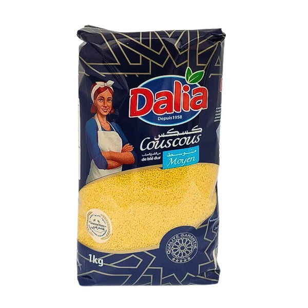 Dalia couscous medium mald durumvete 1 kg förpackning, orientalisk design