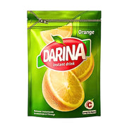 Apelsinjuicepulver i grön påse med apelsinskivor, 500g instant dryck.