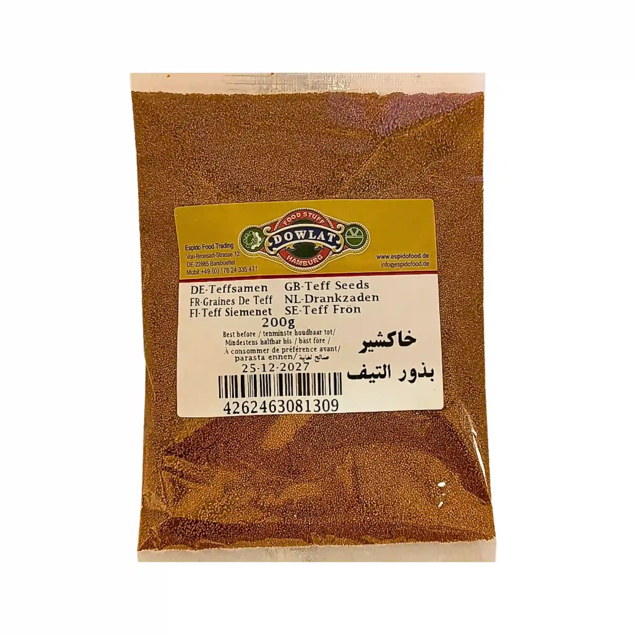 Dowlat Khakeshir 200g | Äkta Iranska Teff-frön för Sharbat