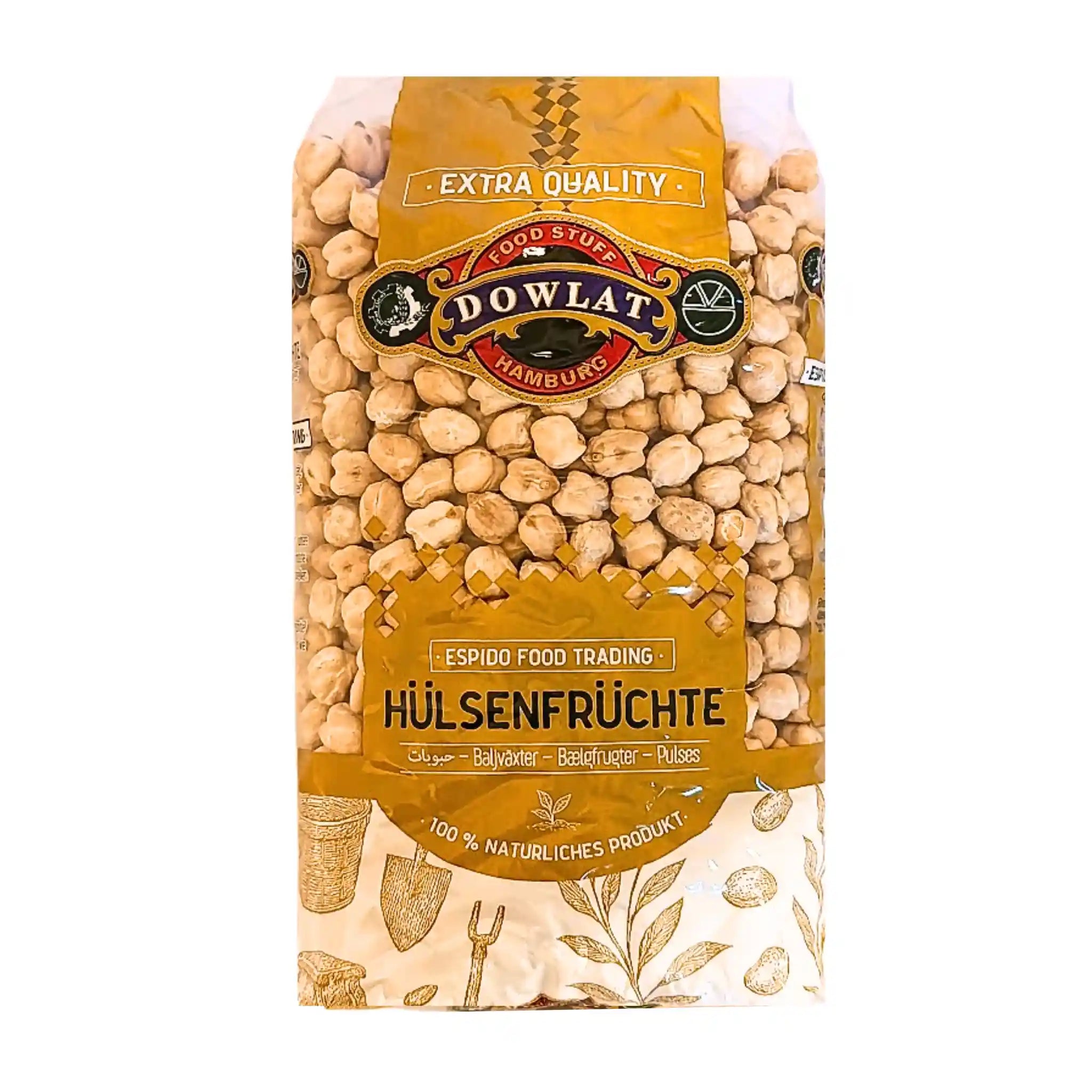 Dowlat Kikärtor 1 kg (Nokhod) | Premiumkvalitet för Abgoosht & Dizi