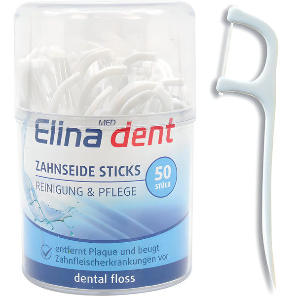 Dental floss Elina 50 pcs in PVC travel box