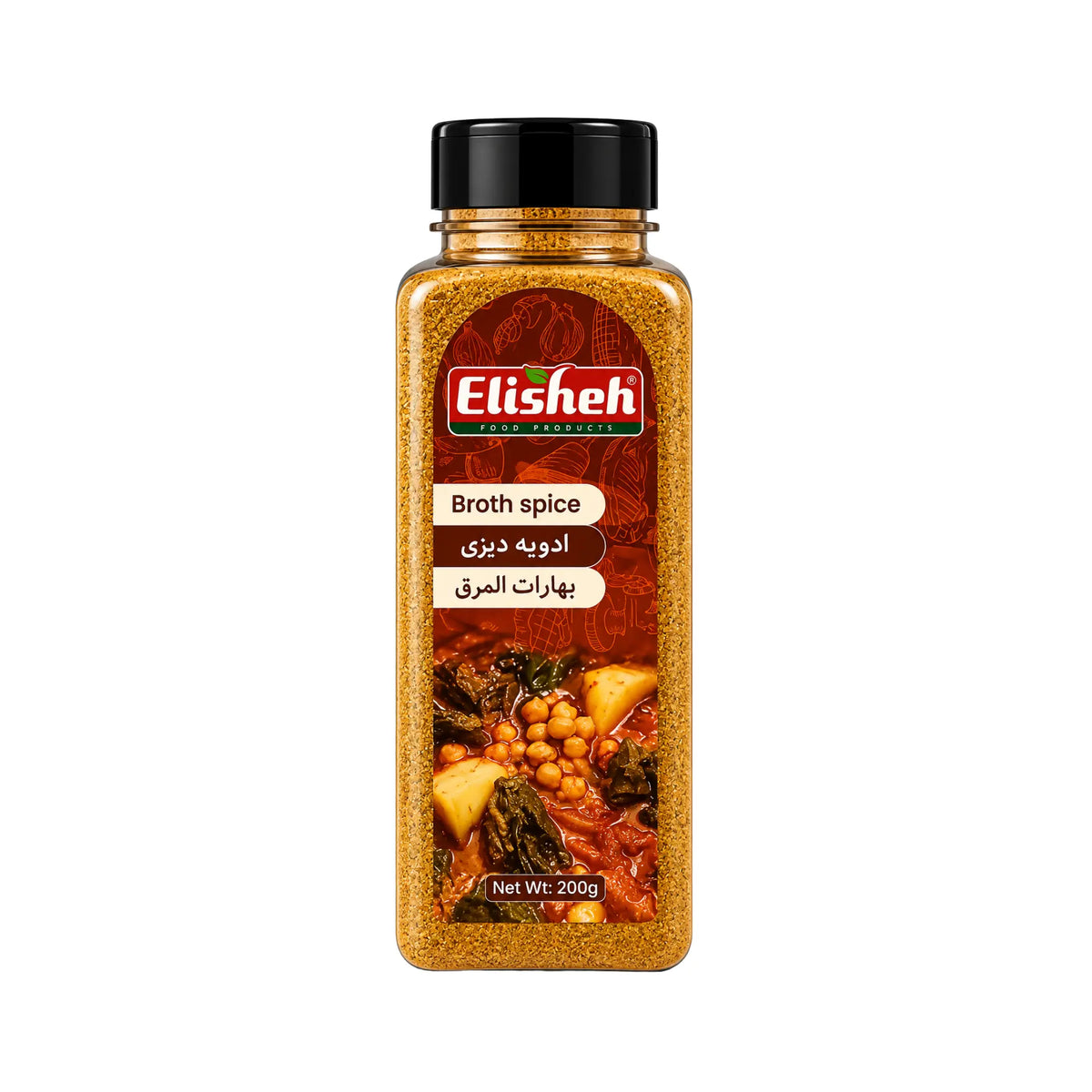 Elisheh kryddblandning för buljong i kryddflaska, 200 g