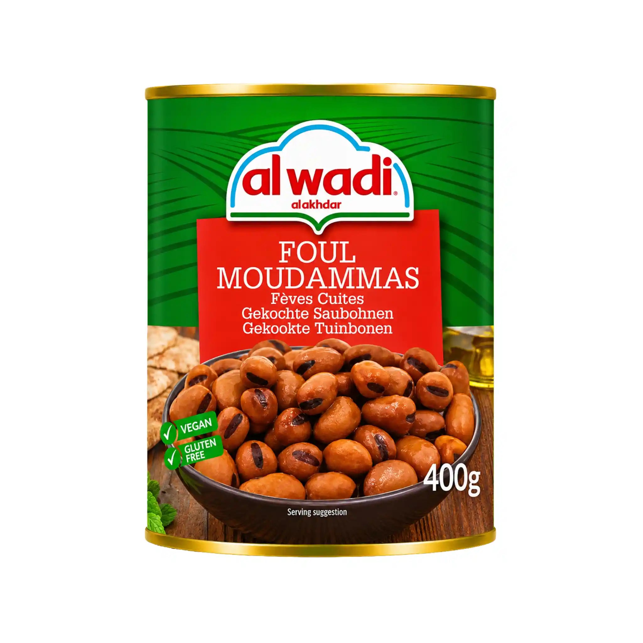 Al Wadi foul moudammas i burk, kokta bönor, 400 g