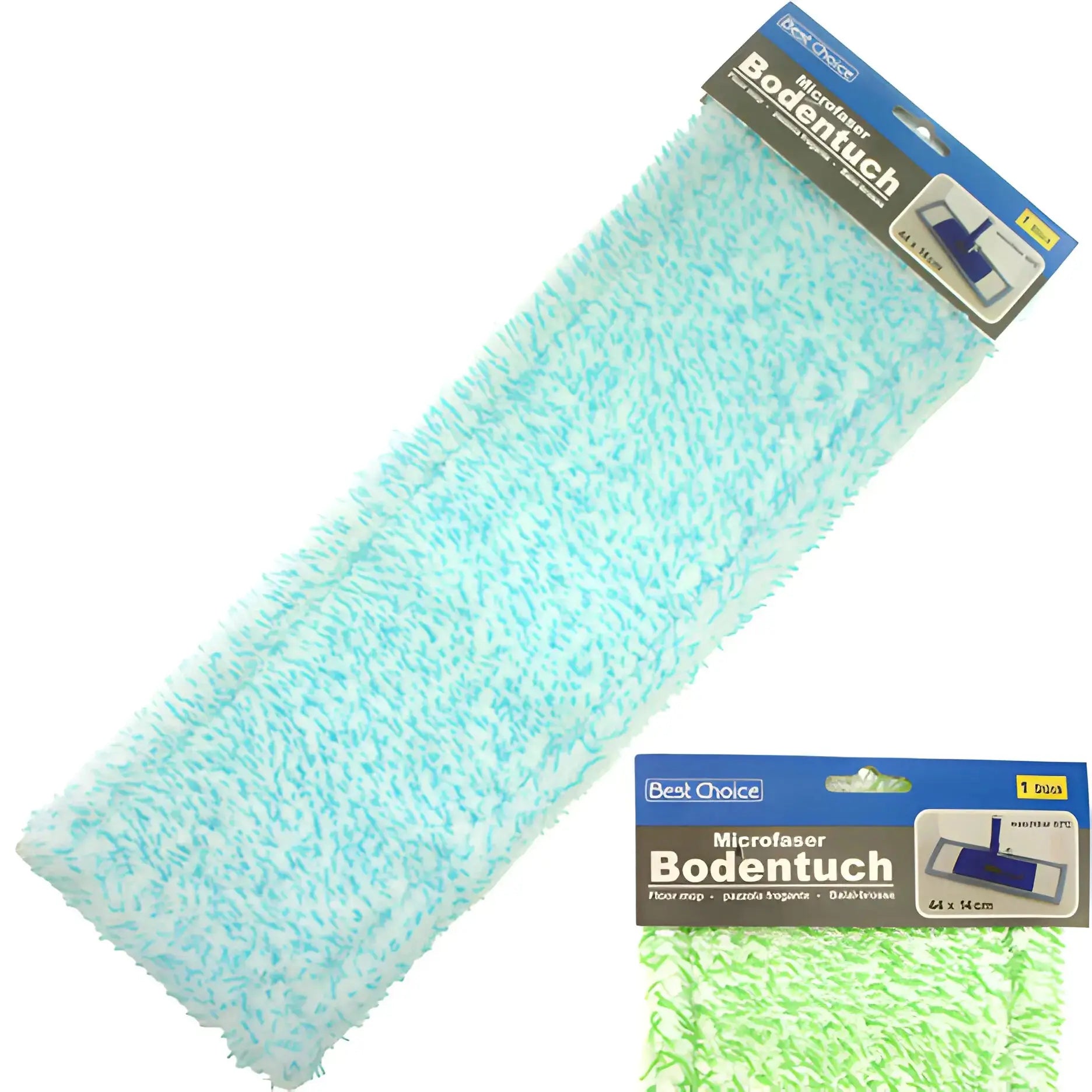 Golvdragare mikrofiberduk i blått, praktisk för effektiv rengöring av golv.