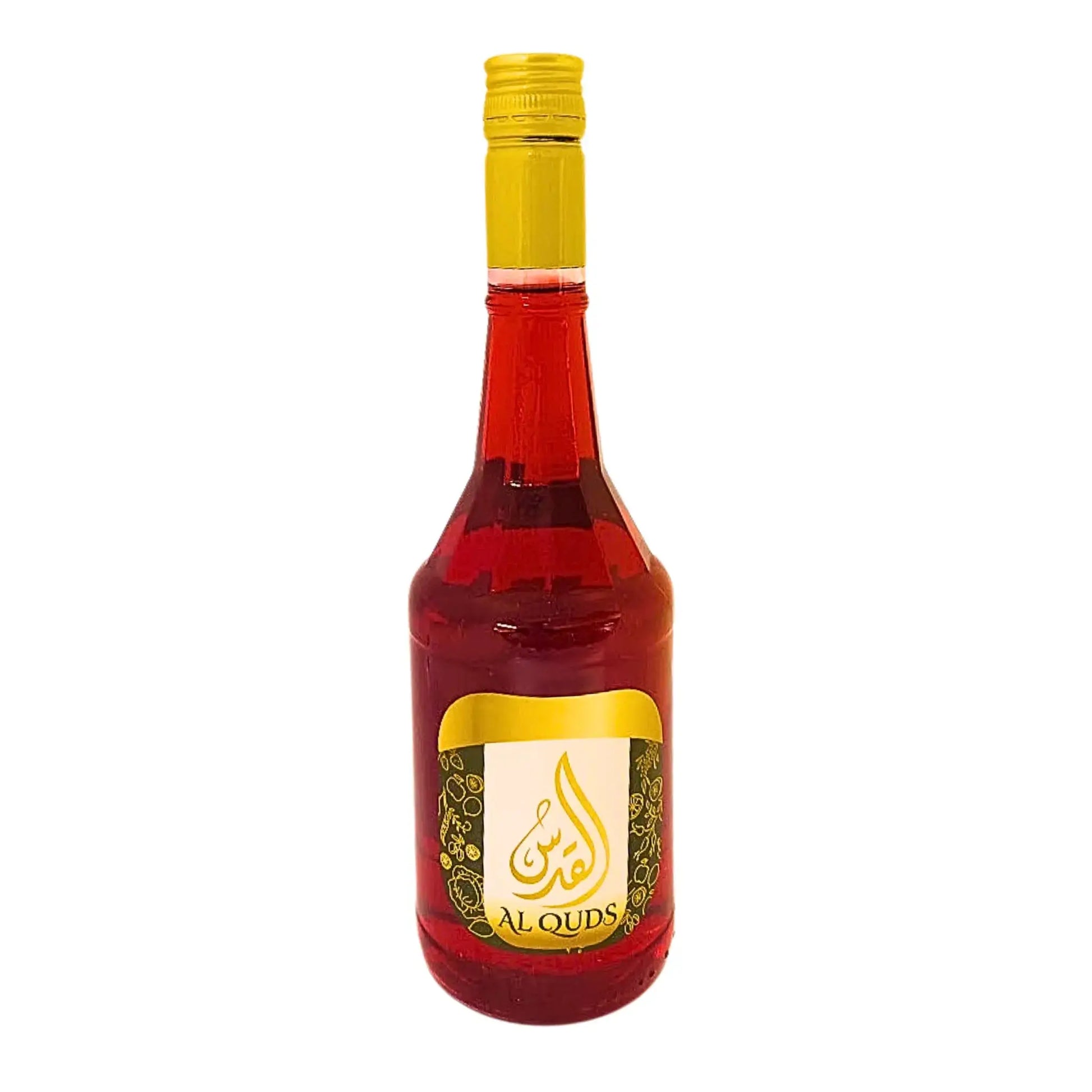 Granatäpplesirap Al Quds 600ml flaska med gul etikett, orientaliskt livsmedel