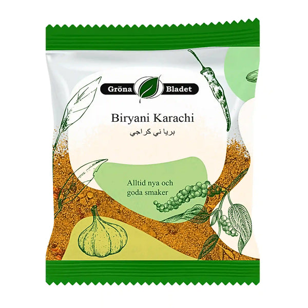 Gröna Bladet Biryani Karachi 40g – Autentisk smak från Pakistans kök