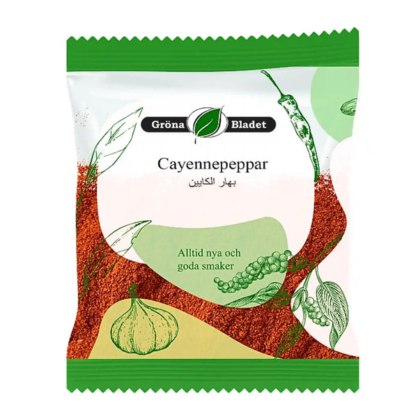 Gröna Bladet Cayennepeppar 40g – Hetta med Karaktär!