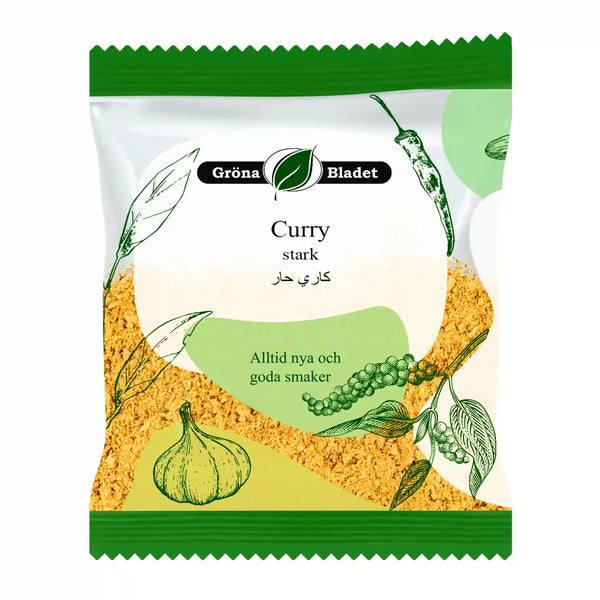 Gröna Bladet Curry Stark 40g – Kraftfull smak med riktig hetta