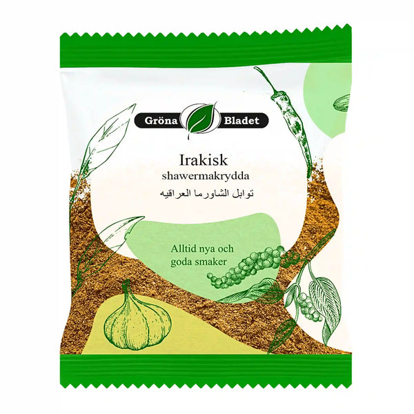 Gröna Bladet Irakisk Shawermakrydda 30g – Autentisk smak från Mellanöstern