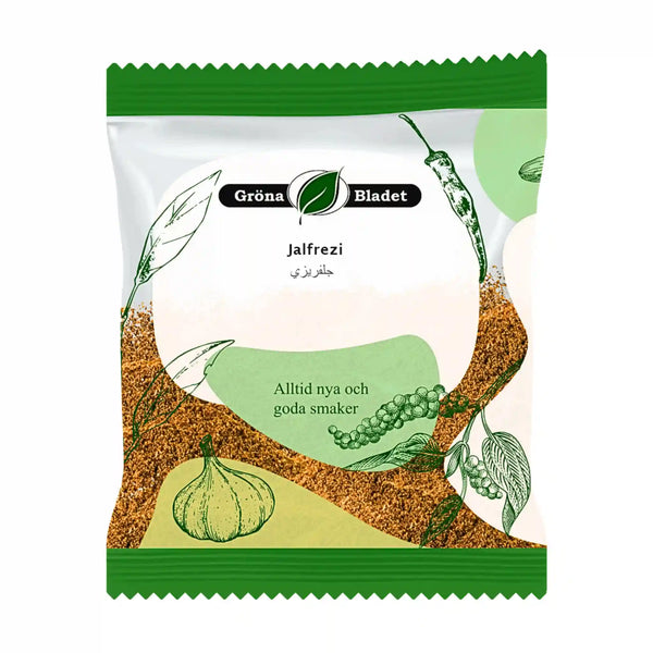 Gröna Bladet Jalfrezi Kryddblandning 40g – Äkta indisk smak