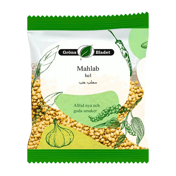 Gröna Bladet Mahlab, Hel 30g – en aromatisk skatt från Mellanöstern!