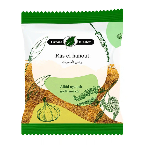 Gröna Bladet Ras El Hanout 40g – Kunglig Marockansk Kryddblandning