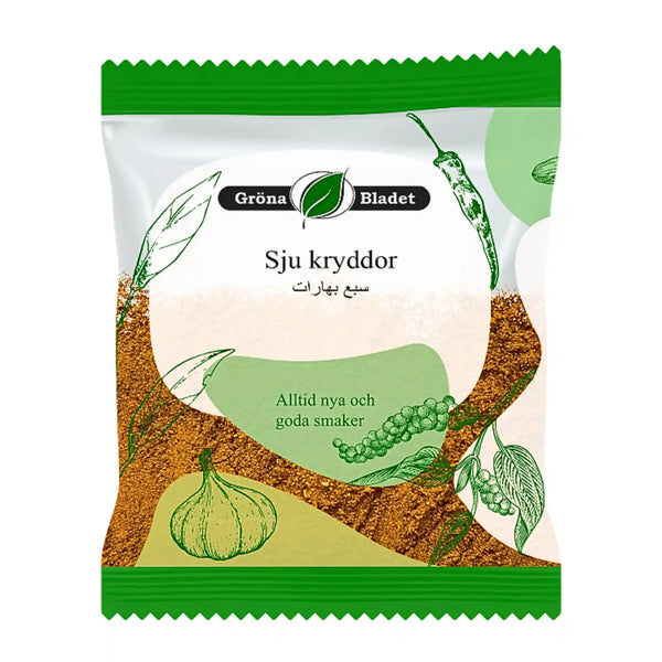 Gröna Bladet Sju Kryddor 40g – smakrik tradition i varje nypa!