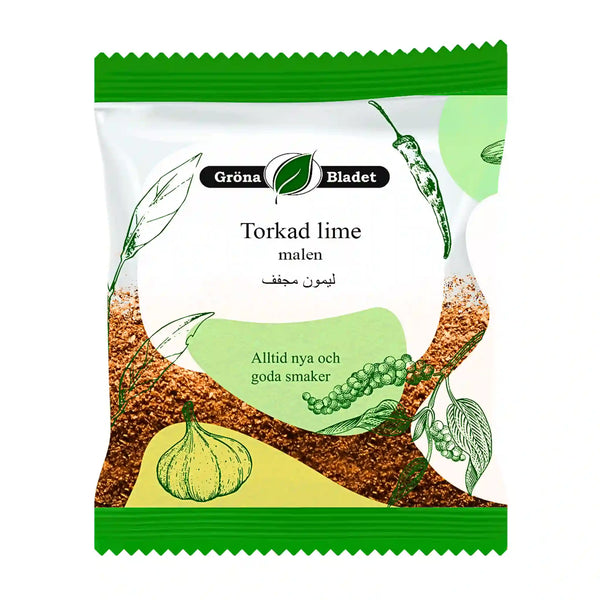 Gröna Bladet Torkad Lime Malen 40g