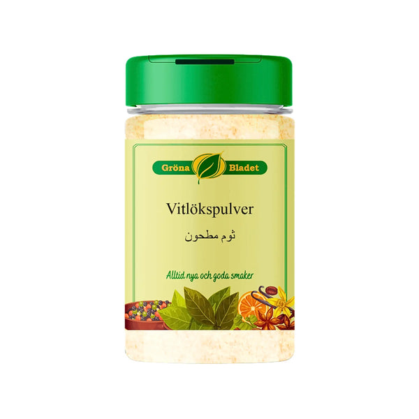 Gröna Bladet Vitlökspulver 150g – Aromatiskt och Smakrikt