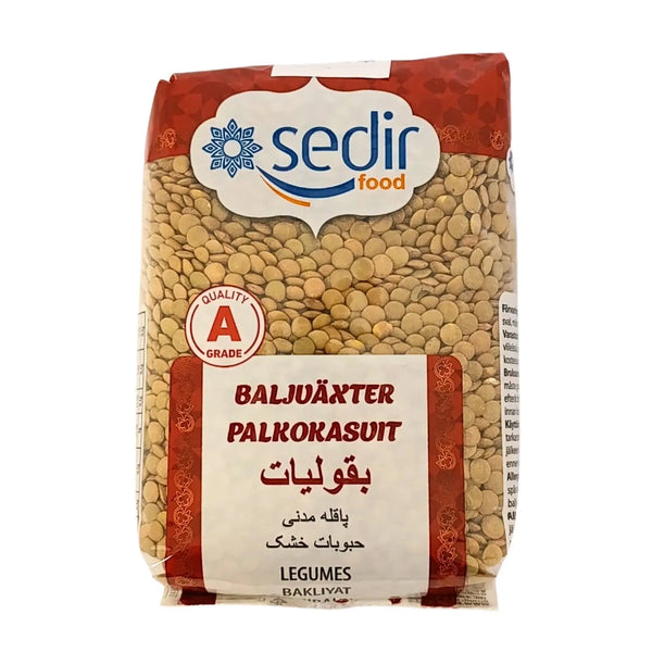 800g förpackning gröna linser baljväxter, Sedir, orientaliska livsmedel