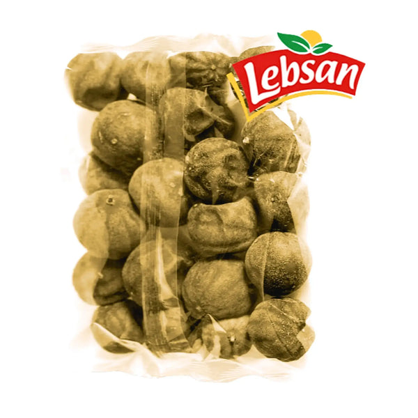 Förpackning med gula torkade citroner Lebsan, orientaliska livsmedel online.