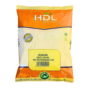 HDL ris­mjöl 1 kg i orange och gul påse, glutenfritt mjöl vegan orientaliska råvaror