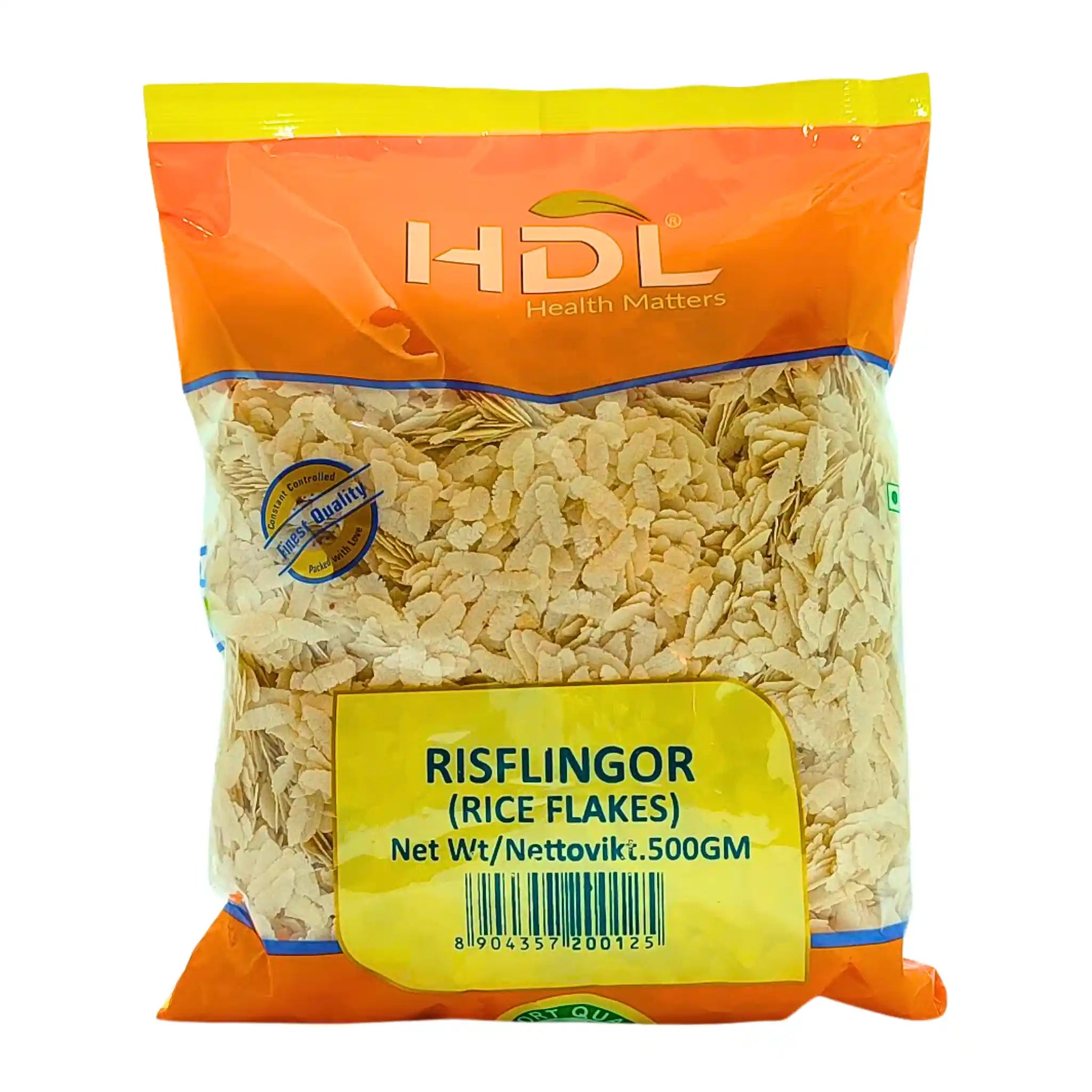 Förpackning med risflingor 500g HDL, orientaliska kolonialvaror, risprodukter online