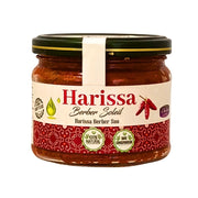 Glasburk med Harissa Berber Soleil, stark nordafrikansk chilisås, 280g, orientalisk mat.
