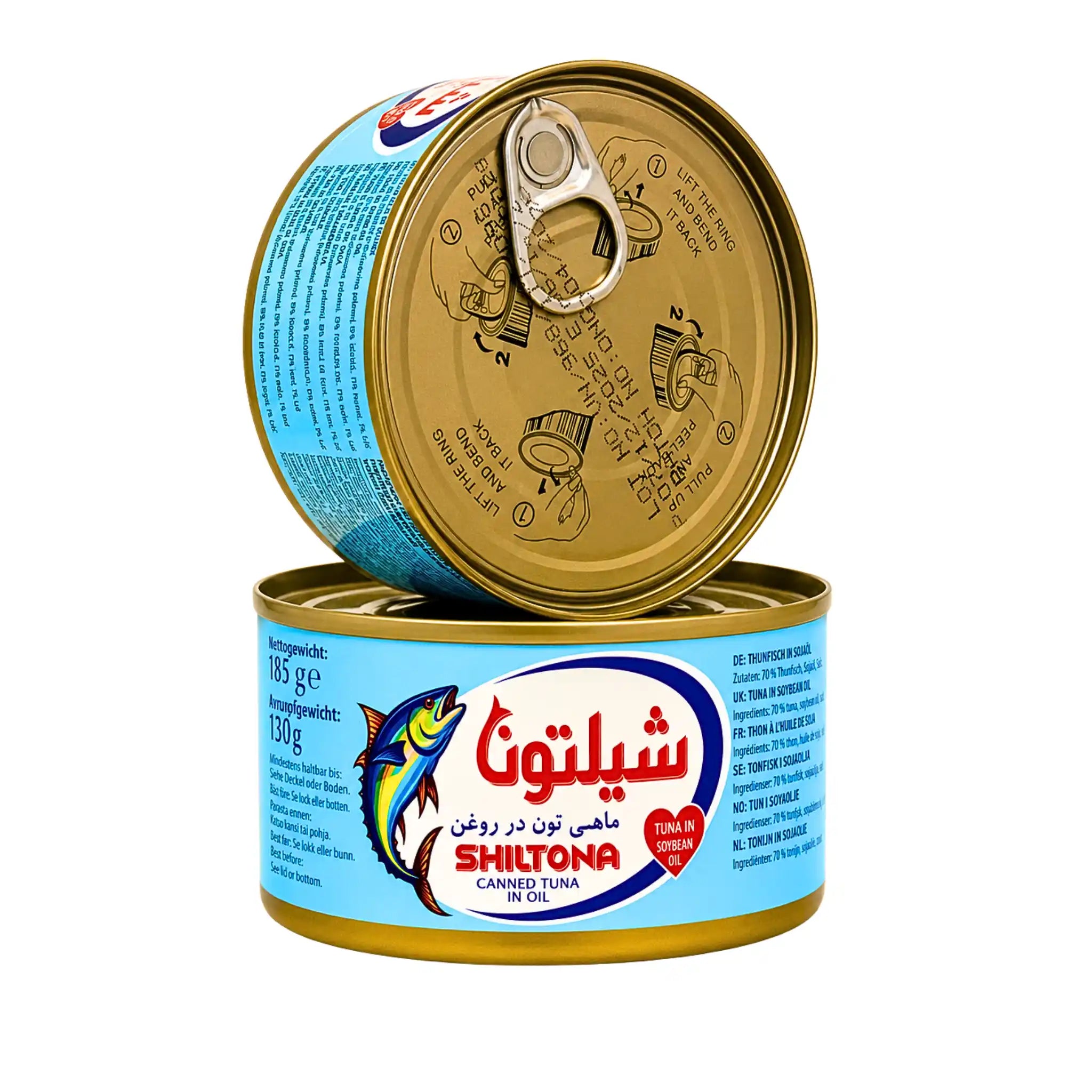Shiltona Tonfisk Mild i Olja 185g | Iransk Premiumtonfisk i Olja