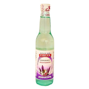 Iransk arak mynta Targol 400ml glasflaska med violett etikett på vit bakgrund