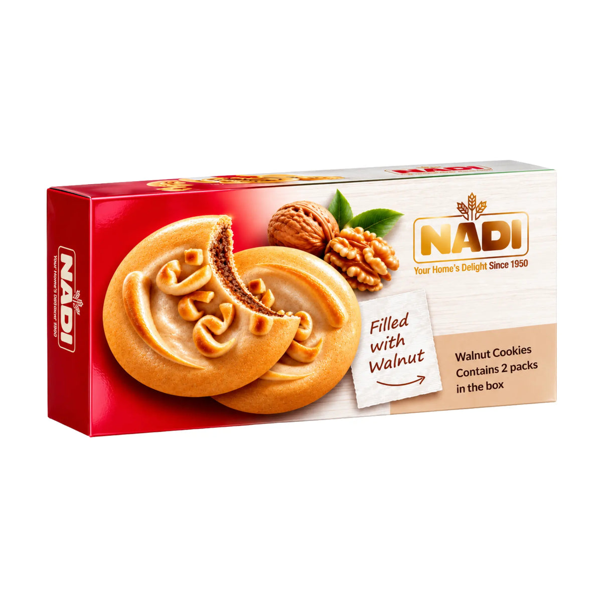 Iranska Nadi Valnötskakor 200g (Koloocheh) – Traditionellt Persiskt Bakverk