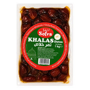 Sofra Khalas Vacuum Dadlar 1 kg – Premium Saudi Dadlar av Hög Kvalitet