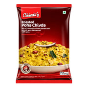 Förpackning av Chheda’s Roasted Poha Chivda 170g rostat indiskt snack på pressat ris