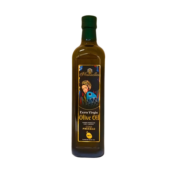Manuella Extra Virgin Olivolja 750ML – Kallpressad Premium från Tunisien