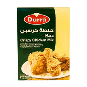 Durra krispig kycklingblandning 200g för friterad kyckling, gulgrön förpackning med kycklingbitar