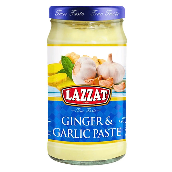 Lazzat ingefära och vitlökspasta i glasburk, 340g, orientaliska ingredienser