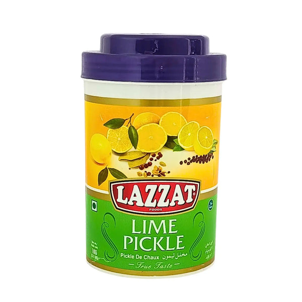 Lime pickle i olja 1 kg burk, skivad lime och kryddor på etiketten, orientaliska smaker