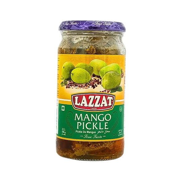 Burk med Lazzat mango pickle i olja, orientaliskt inlagd mango, 330g.