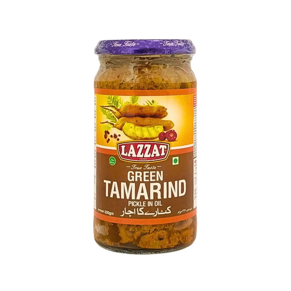 Lazzat Green tamarind pickle i olja 330g